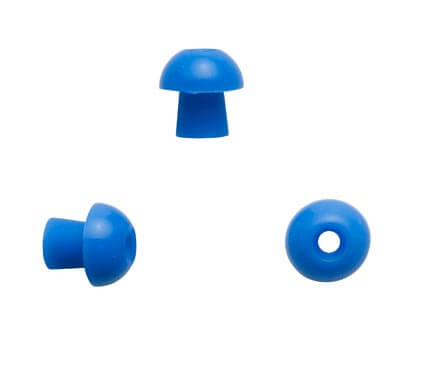 ITA-8012974 Sanibel 11mm Mushroom Ear tips; Blue 100/Pk
